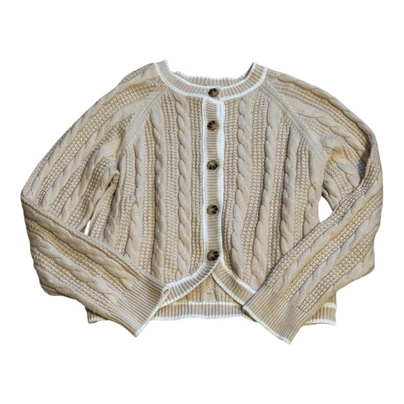 Design History Beige Cable Knit Cardigan - Picture 3 of 4